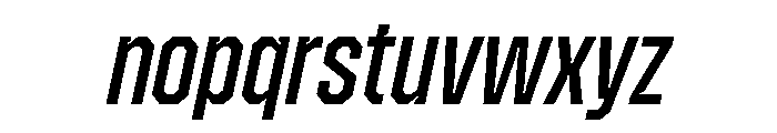 ZuumeEdge CutMediumItalic Font LOWERCASE