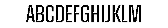 ZuumeEdge CutRegular Font UPPERCASE