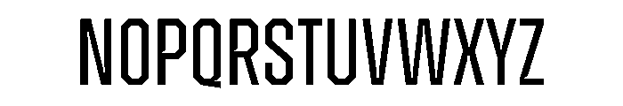 ZuumeEdge CutRegular Font UPPERCASE