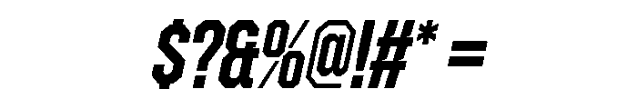 ZuumeEdge CutSemiBoldItalic Font OTHER CHARS