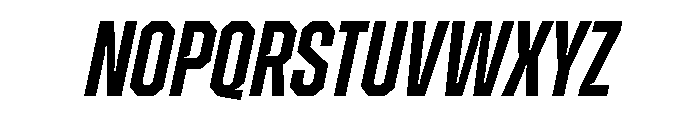 ZuumeEdge CutSemiBoldItalic Font UPPERCASE