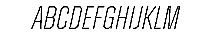ZuumeEdge CutVariableItalic Font UPPERCASE