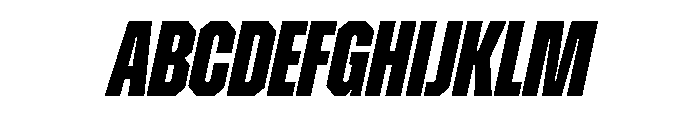 ZuumeEdge ExtraBoldItalic Font UPPERCASE