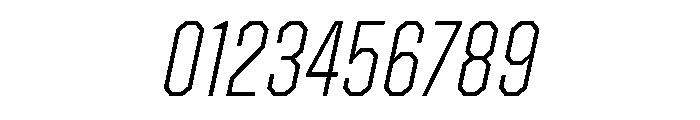ZuumeEdge ExtraLightItalic Font OTHER CHARS