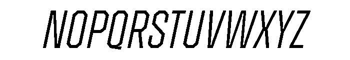 ZuumeEdge LightItalic Font UPPERCASE