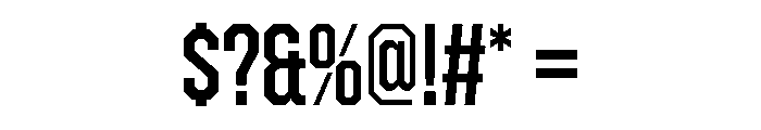 ZuumeEdge Medium Font OTHER CHARS