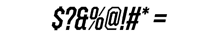 ZuumeEdge MediumItalic Font OTHER CHARS