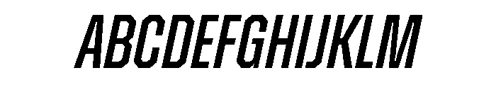 ZuumeEdge MediumItalic Font UPPERCASE