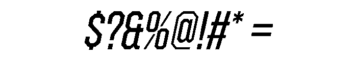 ZuumeEdge RegularItalic Font OTHER CHARS