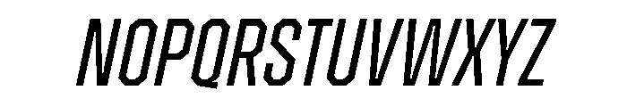 ZuumeEdge RegularItalic Font UPPERCASE