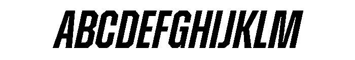 ZuumeEdge SemiBoldItalic Font UPPERCASE