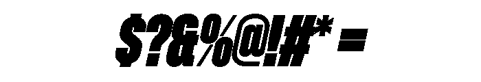 Zuume Black Italic Font OTHER CHARS