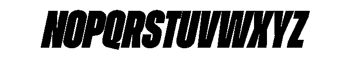 Zuume Black Italic Font UPPERCASE