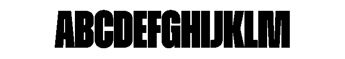 Zuume Black Font UPPERCASE