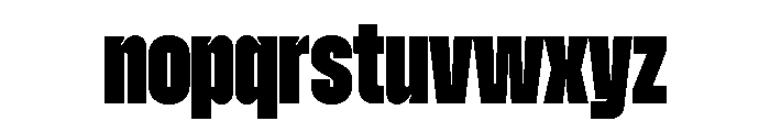 Zuume Black Font LOWERCASE