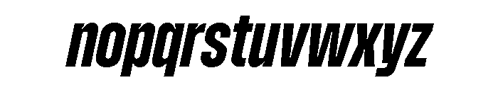 Zuume Bold Italic Font LOWERCASE