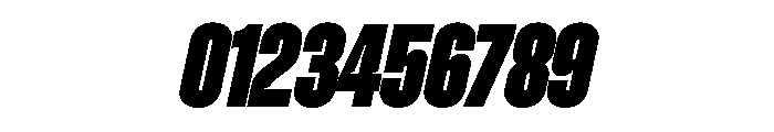 Zuume Cut Black Italic Font OTHER CHARS
