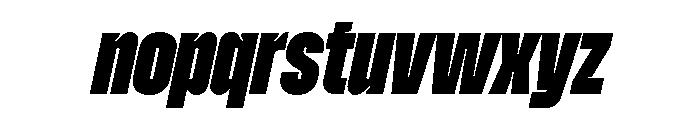 Zuume Cut Black Italic Font LOWERCASE