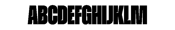 Zuume Cut Black Font UPPERCASE