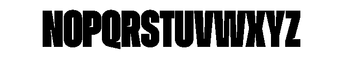 Zuume Cut Black Font UPPERCASE
