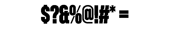 Zuume Cut Extra Bold Font OTHER CHARS