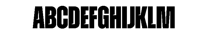 Zuume Cut Extra Bold Font UPPERCASE