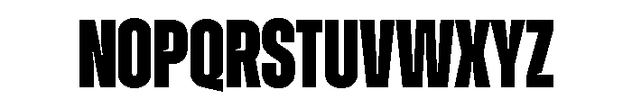 Zuume Cut Extra Bold Font UPPERCASE