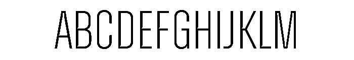 Zuume Cut Extra Light Font UPPERCASE