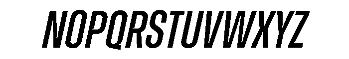 Zuume Cut Medium Italic Font UPPERCASE
