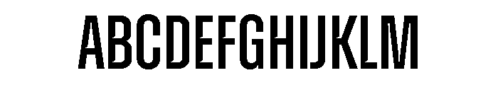 Zuume Cut Medium Font UPPERCASE
