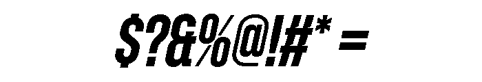 Zuume Cut Semi Bold Italic Font OTHER CHARS