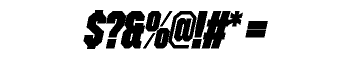 Zuume Edge Black Italic Font OTHER CHARS