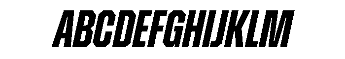 Zuume Edge Bold Italic Font UPPERCASE