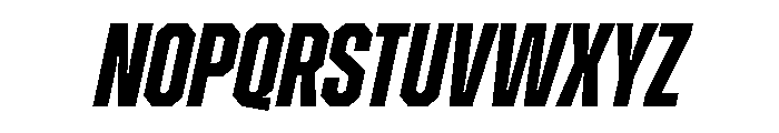 Zuume Edge Bold Italic Font UPPERCASE