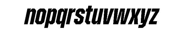 Zuume Edge Bold Italic Font LOWERCASE