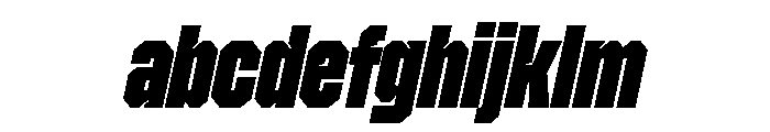 Zuume Edge Cut Black Italic FONT