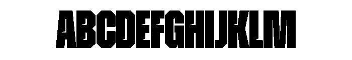 Zuume Edge Cut Black Font UPPERCASE