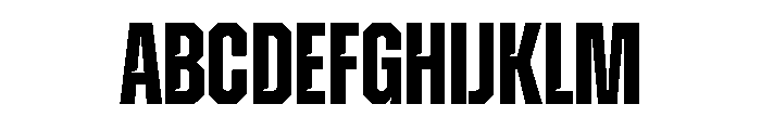 Zuume Edge Cut Bold Font UPPERCASE