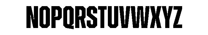 Zuume Edge Cut Bold Font UPPERCASE