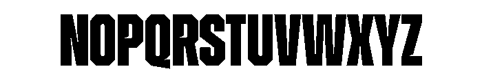 Zuume Edge Cut Extra Bold Font UPPERCASE