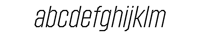 Zuume Edge Cut Extra Light Italic FONT