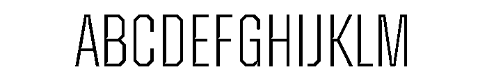 Zuume Edge Cut Extra Light Font UPPERCASE