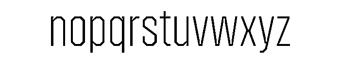 Zuume Edge Cut Extra Light Font LOWERCASE
