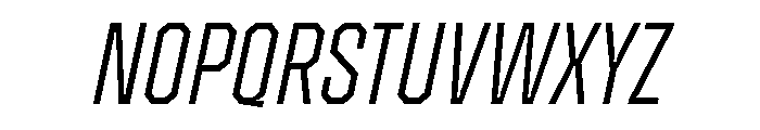 Zuume Edge Cut Light Italic Font UPPERCASE