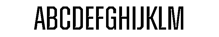 Zuume Edge Cut Regular Font UPPERCASE