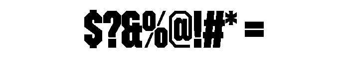 Zuume Edge Extra Bold Font OTHER CHARS