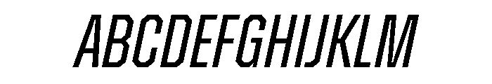 Zuume Edge Regular Italic Font UPPERCASE
