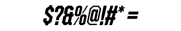Zuume Edge Semi Bold Italic Font OTHER CHARS