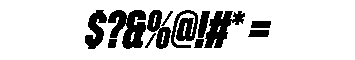 Zuume Extra Bold Italic Font OTHER CHARS