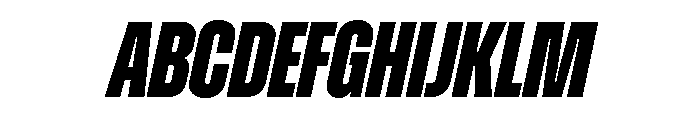 Zuume Extra Bold Italic Font UPPERCASE